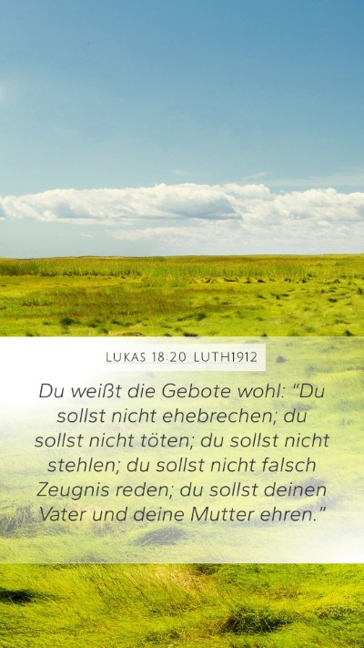 Lukas 18:20 LUTH1912 Bible Verse Image