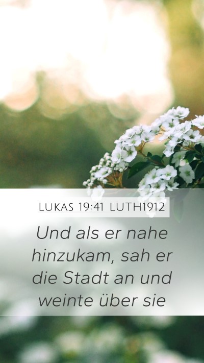Lukas 19:41 LUTH1912 Bible Verse Image