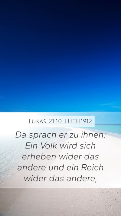 Lukas 21:10 LUTH1912 Bible Verse Image