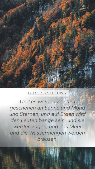 Lukas 21:25 LUTH1912 Bible Verse Image
