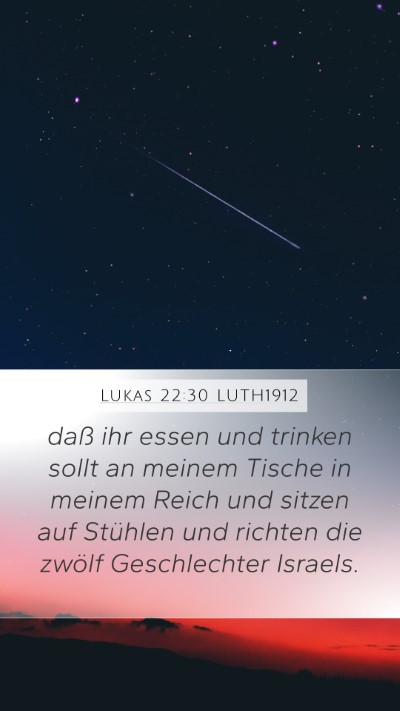 Lukas 22:30 LUTH1912 Bible Verse Image
