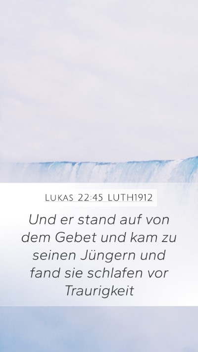 Lukas 22:45 LUTH1912 Bible Verse Image