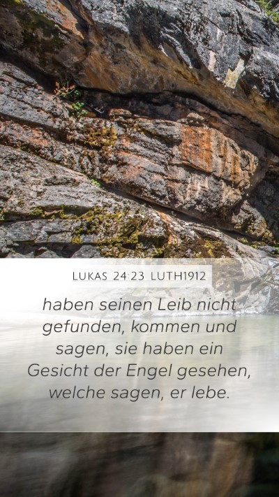 Lukas 24:23 LUTH1912 Bible Verse Image