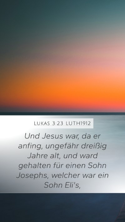 Lukas 3:23 LUTH1912 Bible Verse Image