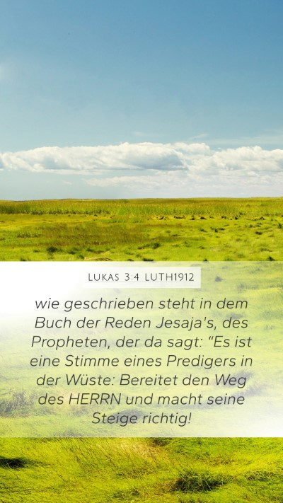 Lukas 3:4 LUTH1912 Bible Verse Image