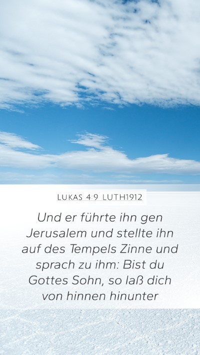 Lukas 4:9 LUTH1912 Bible Verse Image