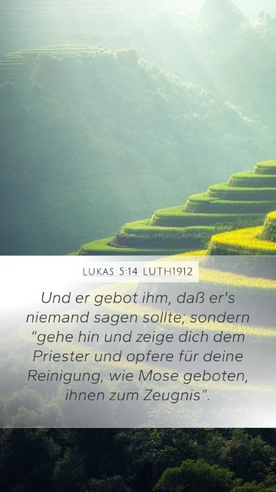 Lukas 5:14 LUTH1912 Bible Verse Image