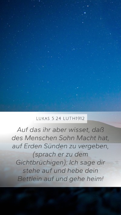 Lukas 5:24 LUTH1912 Bible Verse Image