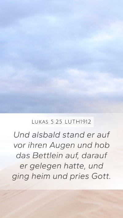 Lukas 5:25 LUTH1912 Bible Verse Image