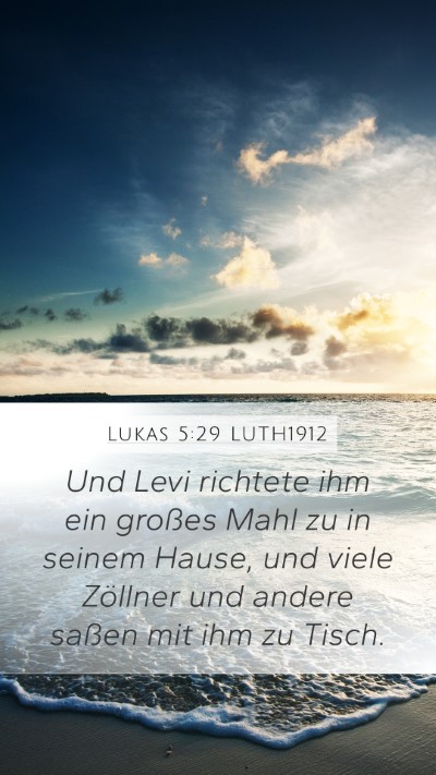 Lukas 5:29 LUTH1912 Bible Verse Image