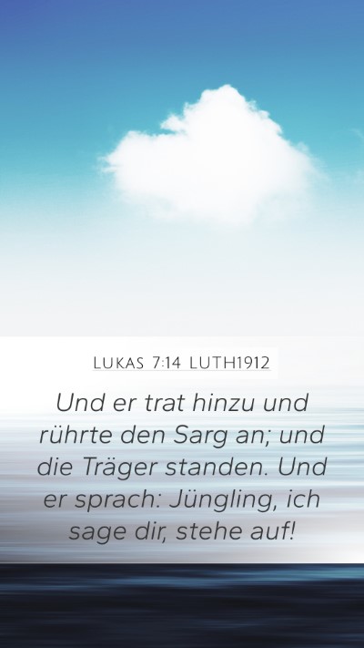 Lukas 7:14 LUTH1912 Bible Verse Image