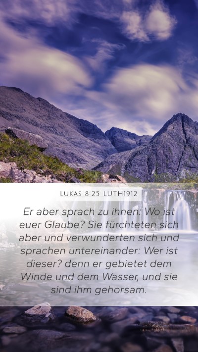 Lukas 8:25 LUTH1912 Bible Verse Image