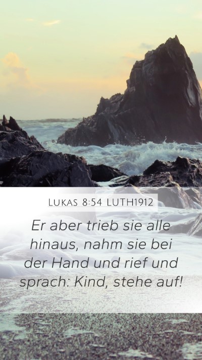 Lukas 8:54 LUTH1912 Bible Verse Image
