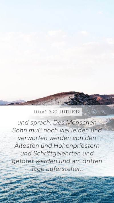 Lukas 9:22 LUTH1912 Bible Verse Image
