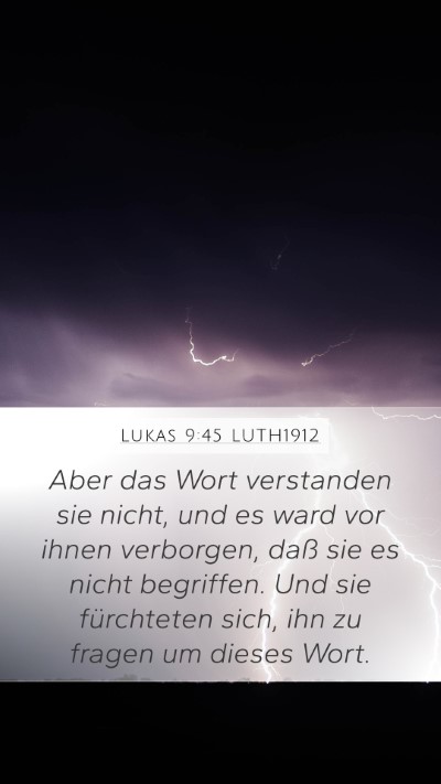 Lukas 9:45 LUTH1912 Bible Verse Image