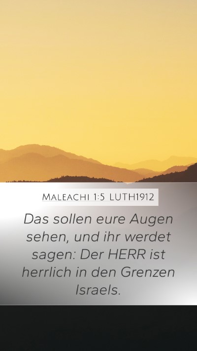 Maleachi 1:5 LUTH1912 Bible Verse Image