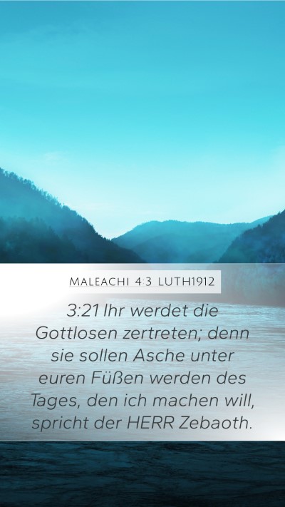 Maleachi 4:3 LUTH1912 Bible Verse Image