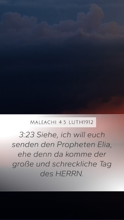 Maleachi 4:5 LUTH1912 Bible Verse Image