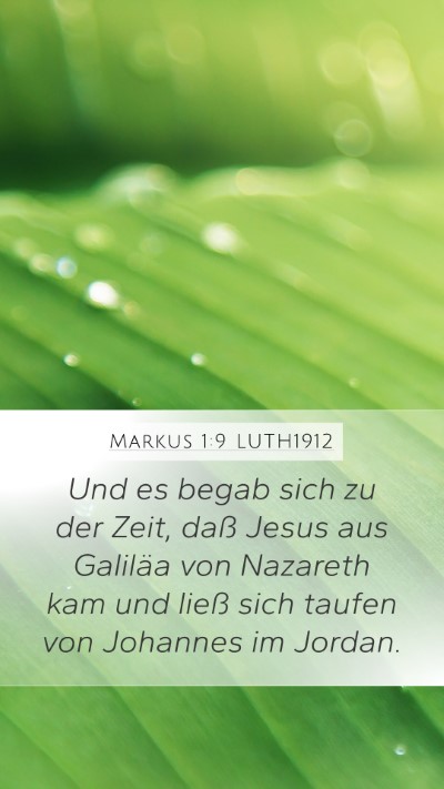 Markus 1:9 LUTH1912 Bible Verse Image