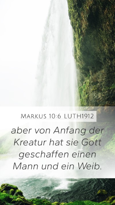 Markus 10:6 LUTH1912 Bible Verse Image