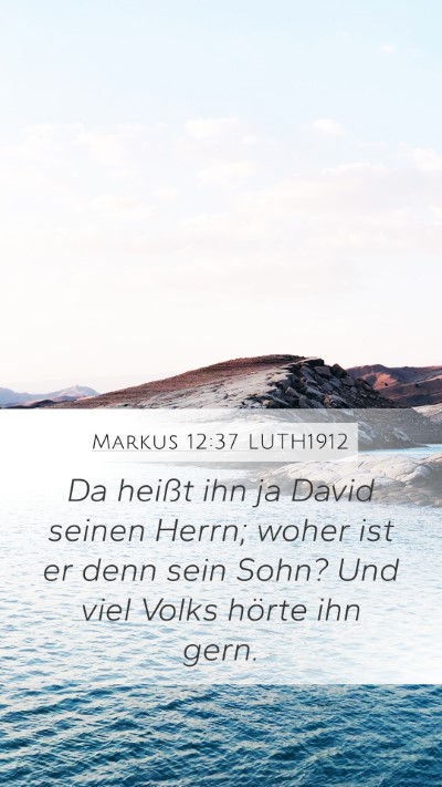 Markus 12:37 LUTH1912 Bible Verse Image