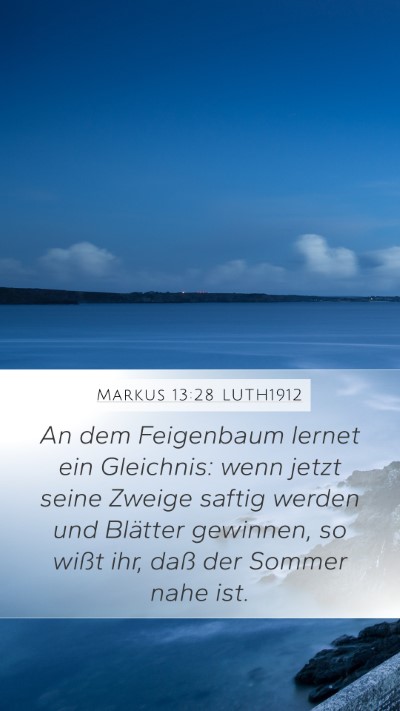 Markus 13:28 LUTH1912 Bible Verse Image