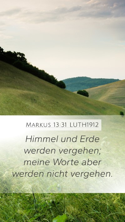 Markus 13:31 LUTH1912 Bible Verse Image