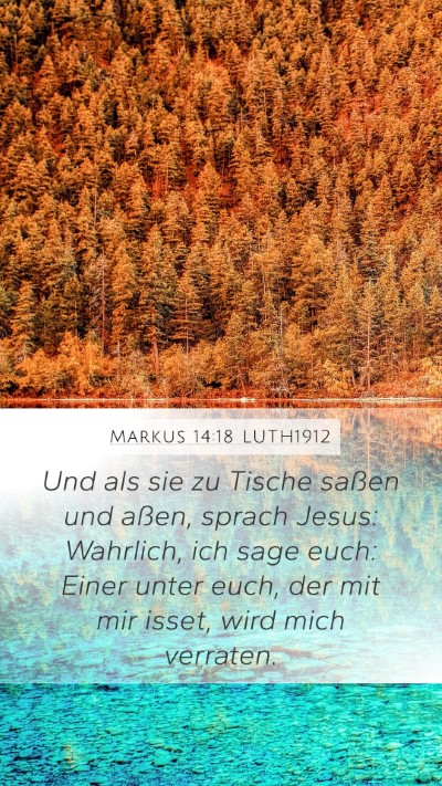 Markus 14:18 LUTH1912 Bible Verse Image