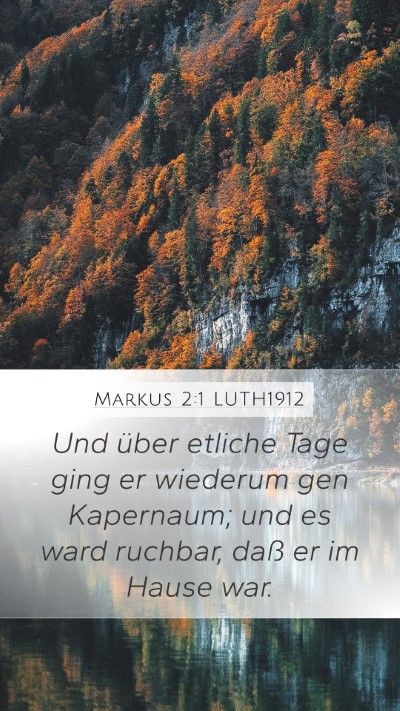 Markus 2:1 LUTH1912 Bible Verse Image