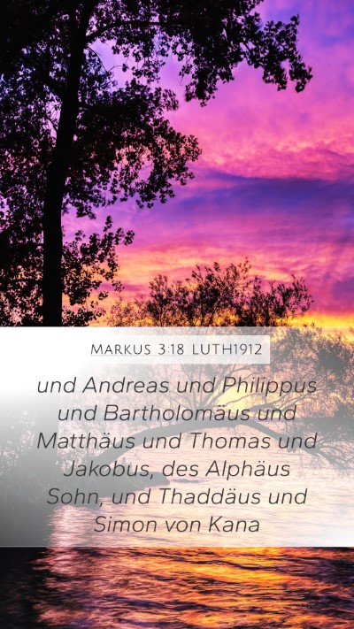 Markus 3:18 LUTH1912 Bible Verse Image