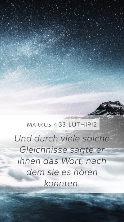 Markus 4:33 LUTH1912 Bible Verse Image