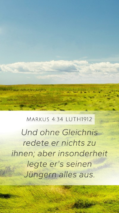 Markus 4:34 LUTH1912 Bible Verse Image