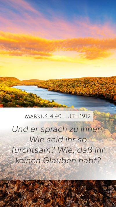 Markus 4:40 LUTH1912 Bible Verse Image