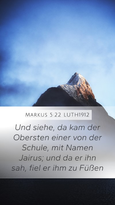 Markus 5:22 LUTH1912 Bible Verse Image