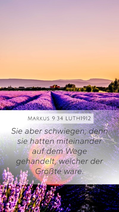 Markus 9:34 LUTH1912 Bible Verse Image
