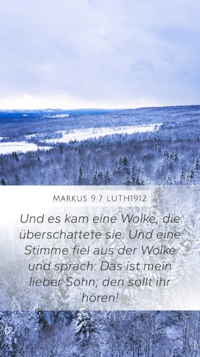 Markus 9:7 LUTH1912 Bible Verse Image