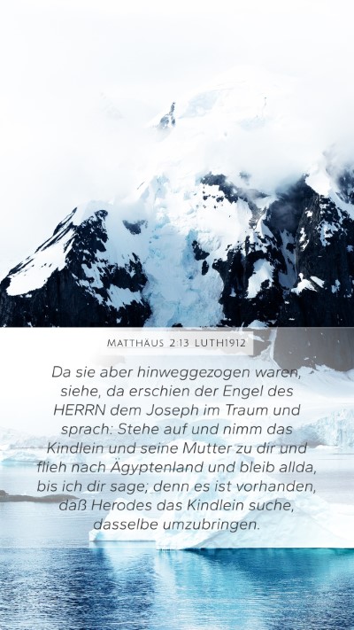 Matthäus 2:13 LUTH1912 Bible Verse Image