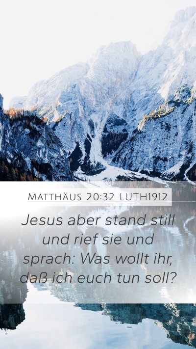 Matthäus 20:32 LUTH1912 Bible Verse Image