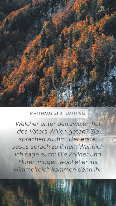 Matthäus 21:31 LUTH1912 Bible Verse Image