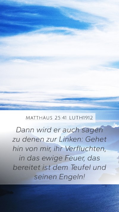 Matthäus 25:41 LUTH1912 Bible Verse Image
