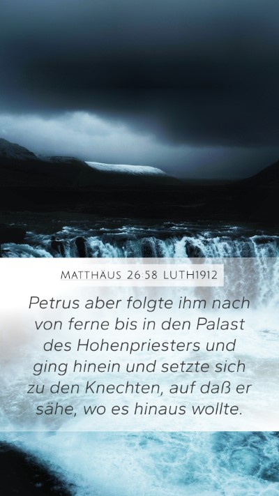 Matthäus 26:58 LUTH1912 Bible Verse Image