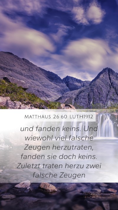 Matthäus 26:60 LUTH1912 Bible Verse Image
