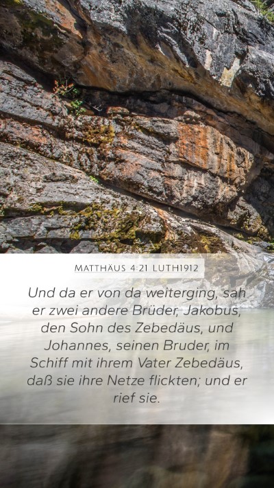 Matthäus 4:21 LUTH1912 Bible Verse Image