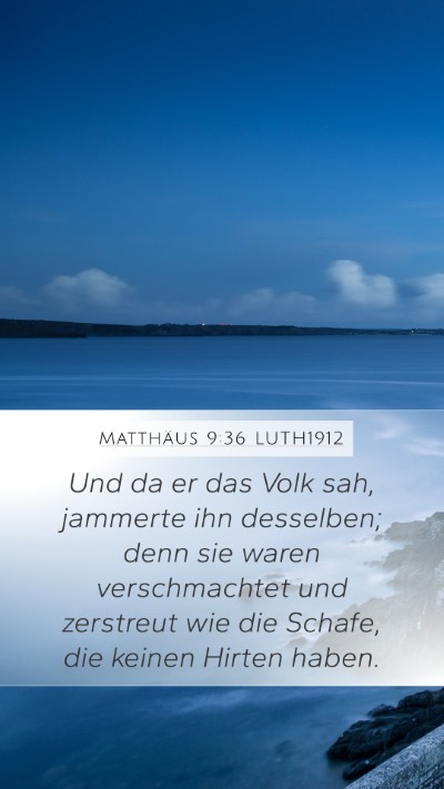 Matthäus 9:36 LUTH1912 Bible Verse Image