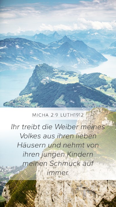 Micha 2:9 LUTH1912 Bible Verse Image