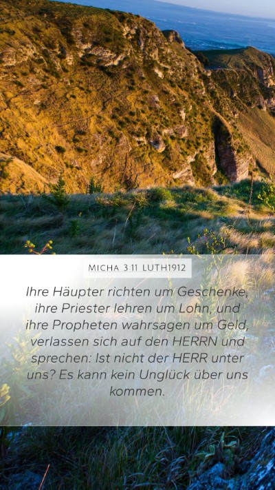 Micha 3:11 LUTH1912 Bible Verse Image