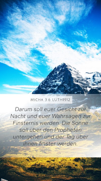 Micha 3:6 LUTH1912 Bible Verse Image