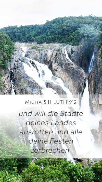 Micha 5:11 LUTH1912 Bible Verse Image
