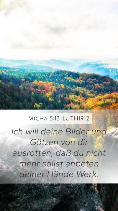 Micha 5:13 LUTH1912 Bible Verse Image
