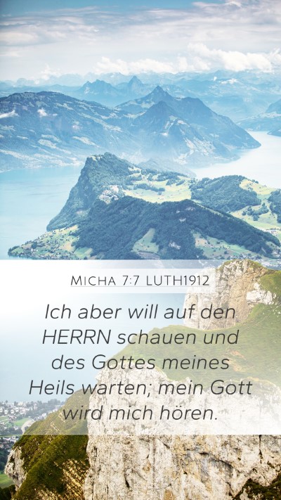 Micha 7:7 LUTH1912 Bible Verse Image